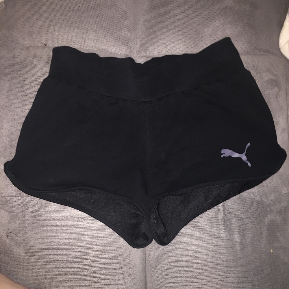 PUMA black cotton shorts